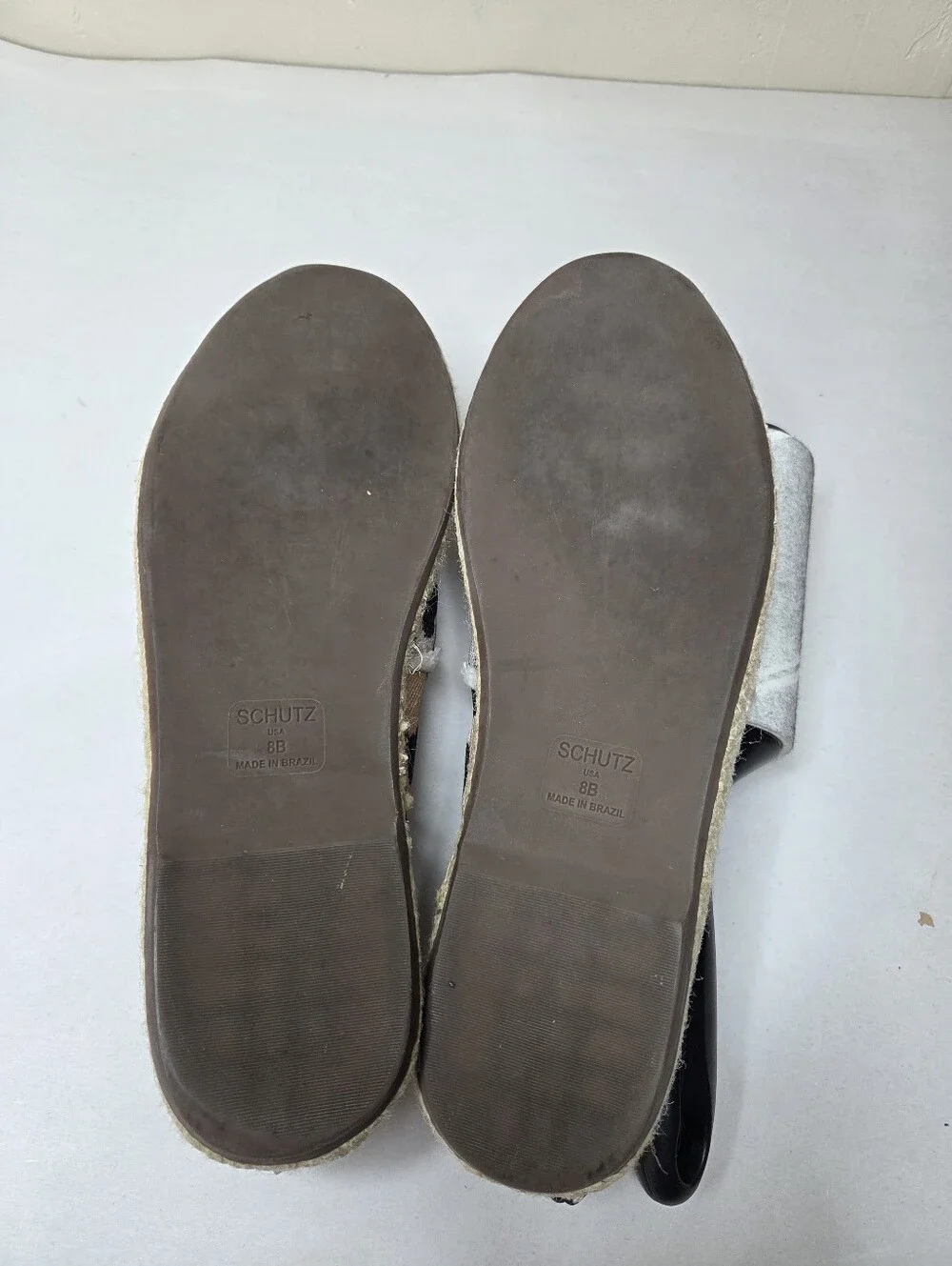 SCHUTZ Ohanna Leopard Print Canvas Espadrille Flats Slip On Shoes Size 8B